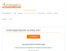 Tablet Screenshot of convergencemedias.aromates.fr
